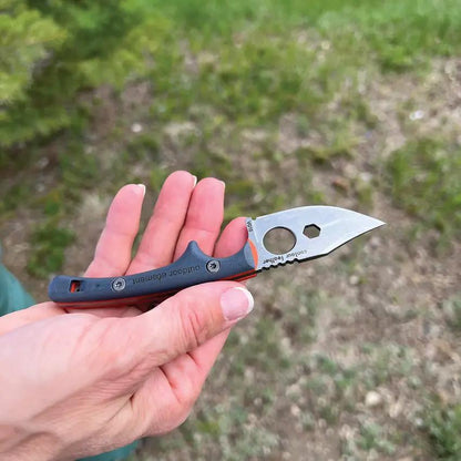 Outdoor Element Contour Feather CFK2 Fixed Blade - Full Tang VG10 With Integrated Ferro Rod Whistle And Sharpener by Outdoor Element
