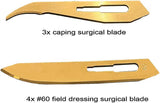 Outdoor Element Field Feather Linerlock FDFK - EverSpark Tech Orange G10 Handle With Four Extra Blades by Outdoor Element