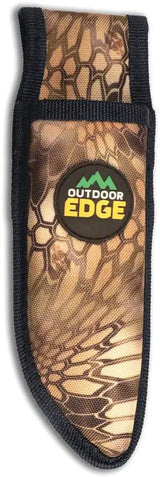 Outdoor Edge Duck Duo DD20C Caping and Gut Hook Knife Set for Hunters with Orange TPR Handle by Outdoor Edge