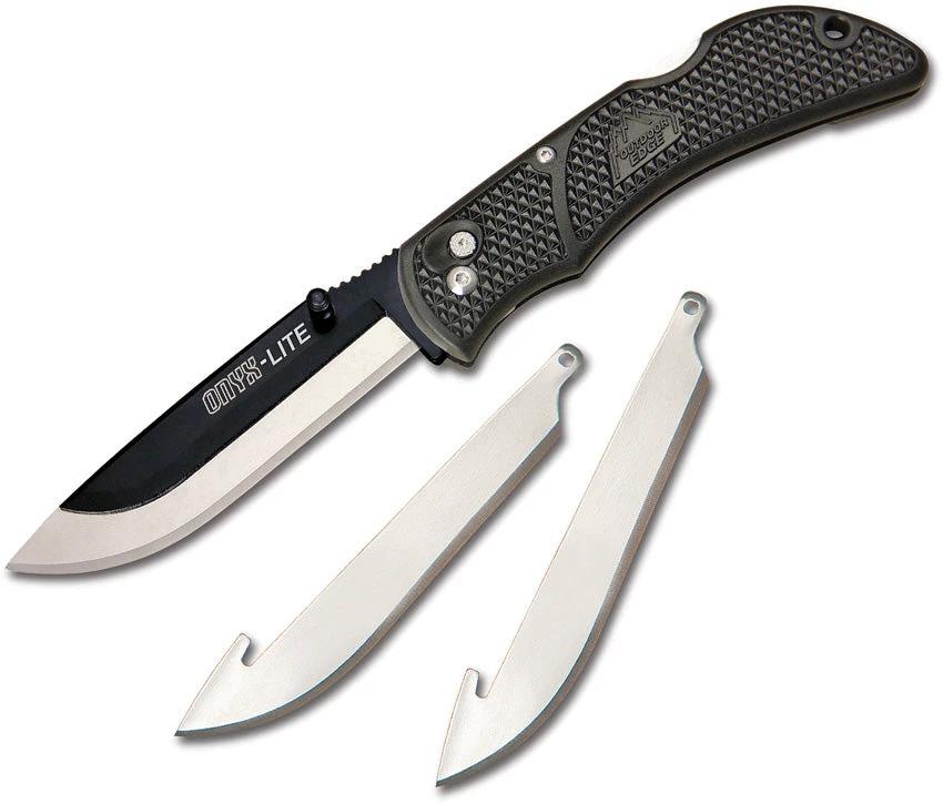 Outdoor Edge Onyx Lite Lockback Black OX-30 by Outdoor Edge