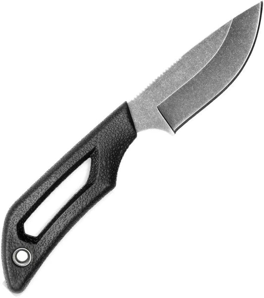 Outdoor Edge Pivot Fixed Blade Knife 8Cr13MoV Blackstone Coated With Rotating Sheath Clip For Outdoor Enthusiasts by Outdoor Edge