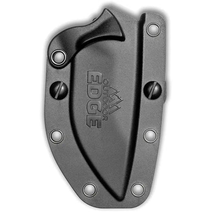 Outdoor Edge Pivot Fixed Blade Knife 8Cr13MoV Blackstone Coated With Rotating Sheath Clip For Outdoor Enthusiasts by Outdoor Edge