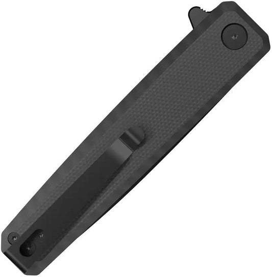 Outdoor Edge Peleus Linerlock Knife - 3.3 Inch Clip Point Blade With Black G10 Handle by Outdoor Edge