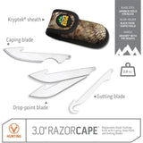 Outdoor Edge RazorCape Lockback RazorSafe Replaceable Blades Hunting Knife - Quick Field Dressing And Skinning by Outdoor Edge