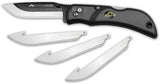 Outdoor Edge Razor Lite EDC Lockback Knife for Everyday Carry with Four Replaceable Blades Grivory Handle by Outdoor Edge