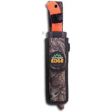Outdoor Edge Razormax RMB20 Hunting Knife With Interchangeable Blades For Hunters Orange TPR Grip Mossy Oak Sheath by Outdoor Edge