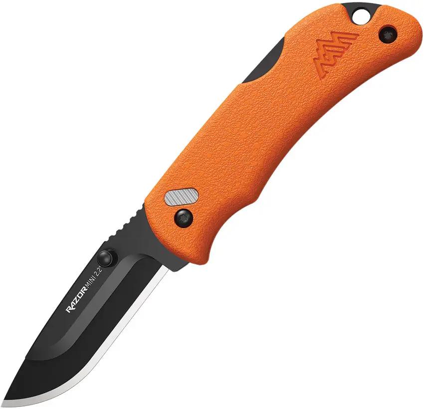 Outdoor Edge Razor Mini Lockback Knife Orange For Campers And Hikers With Replaceable Blades by Outdoor Edge