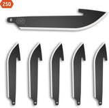 Outdoor Edge 250 Drop Point Blade 6pk Black RR25K-6C by Outdoor Edge