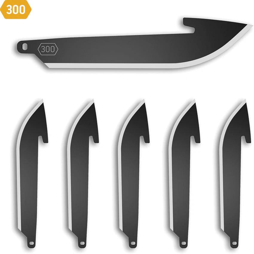 Outdoor Edge Drop Point Blade Pack 6 Blk RR30K-6C by Outdoor Edge