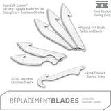 Outdoor Edge Combo Blade 6 Pack For 3 Inch Knives Hunters 420J2 Stainless Drop Point Caping Gut Hook With Storage Box by Outdoor Edge