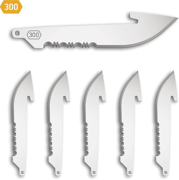 Outdoor Edge Drop Point Blade Pack 6 Blk RRS30-6C by Outdoor Edge