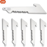 Outdoor Edge Utility Blade Pack 6 2.5in Satin Partially Serrated 420J2 Stainless For Outdoorsmen by Outdoor Edge