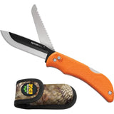 Outdoor Edge Razor Pro S Orange Replaceable Blade Utility Knife - Six Blades And Camo Sheath For Outdoorsmen by Outdoor Edge