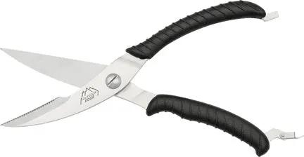Outdoor Edge Game Shears 10In With Partially Serrated Blade Full Tang 420 Stainless Ergonomic Kraton Handles Hunters by Outdoor Edge