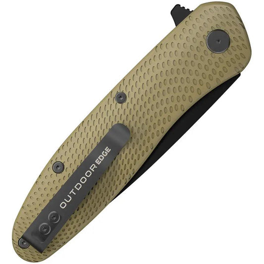 Outdoor Edge Viddux Linerlock Assisted Opening Knife Drop Point Blade For EDC Enthusiasts by Outdoor Edge