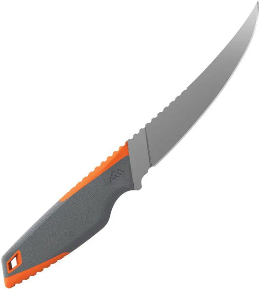 Outdoor Edge Vantex 5 Inch Boning Knife Titanium Coated 7Cr17MoV Blade With GFN Handle And Belt Sheath For Hunters by Outdoor Edge