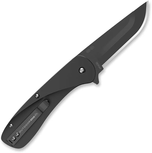 Outdoor Edge Razor VX1 Linerlock AO Knife With Assisted Opening 3in Blade 4.25in Closed Black Handle For Outdoorsmen by Outdoor Edge
