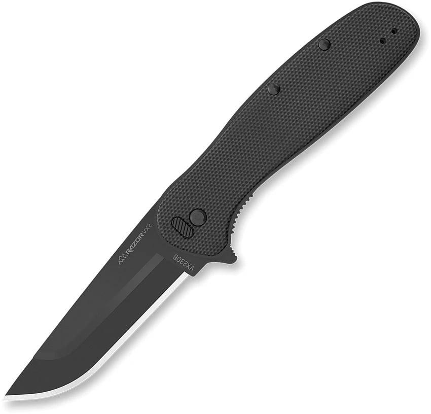 Outdoor Edge Razor VX2 Linerlock A/O Black VX230B by Outdoor Edge
