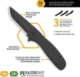 Outdoor Edge Razor VX2 Linerlock Assisted Opening Knife - Compact Folding Tool For Outdoor Enthusiasts With G10 Handle by Outdoor Edge