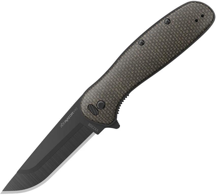 Outdoor Edge Razor VX2 Linerlock Brn Mic VX230D-C by Outdoor Edge
