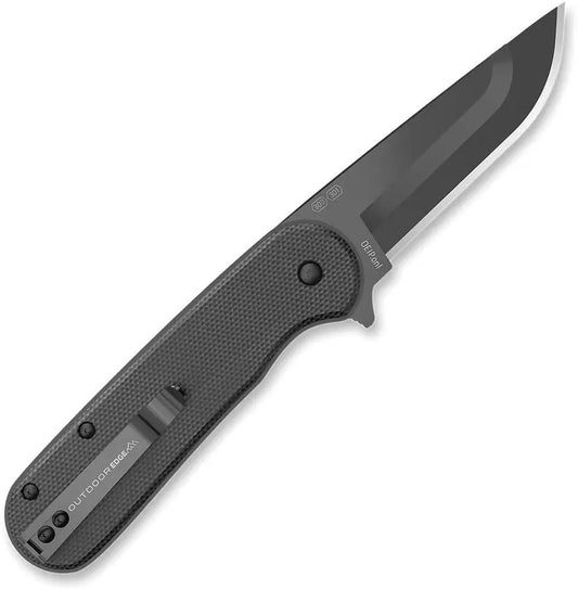 Outdoor Edge Razor VX3 Linerlock Assisted Opening Knife - 4 Replaceable Blades For Outdoorsmen by Outdoor Edge