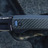Outdoor Edge Razor VX4 Linerlock - One-Hand Quick Deployment With Gut Hook Blades And Carbon Fiber Handle by Outdoor Edge
