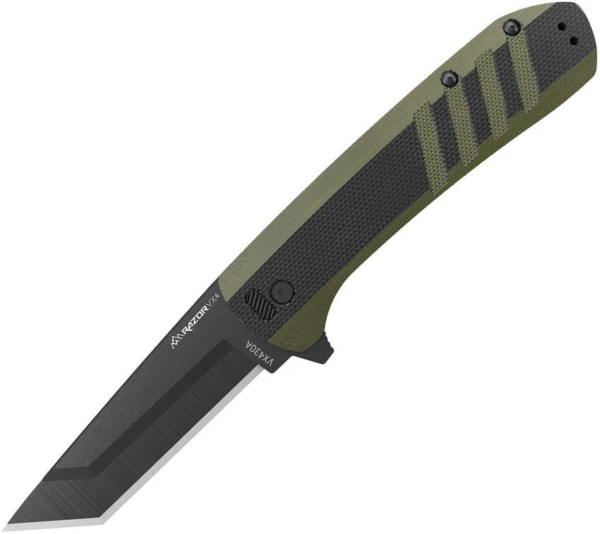 Outdoor Edge Razor VX4 Linerlock Blk/Grn VX430B-C by Outdoor Edge