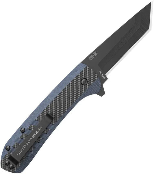 Outdoor Edge Razor VX4 Linerlock Blue CF VX430C-C Versatile EDC Knife With 4.5in Closed Blade by Outdoor Edge