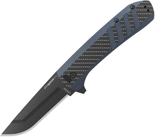 Outdoor Edge Razor VX4 Linerlock Blue CF VX430C-C Versatile EDC Knife With 4.5in Closed Blade by Outdoor Edge