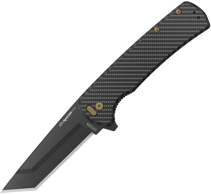 Outdoor Edge Razor VX5 Linerlock A/O CF VX530B-C by Outdoor Edge