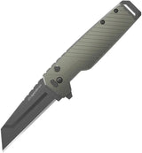 Outdoor Edge Razor XD4 Button Lock Survival Knife Kit With 4.63 Inch Closed 3 Inch 420J2 Blade Green Aluminum Handle by Outdoor Edge