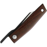 Ohta Knives FK5 Folder Rose Wood - D2 Tool Steel Blade 4 Inch Closed Extended Tang by Ohta Knives