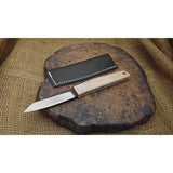 Ohta Knives FK7 Folder Maple - D2 Blade 4.5 Inch Closed Maple Handle And Extended Tang by Ohta Knives