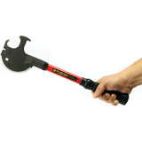 Off Grid Tools Truckers Friend 2 OGT-TF2RED - Red Fiberglass Shaft Emergency Axe With Nail Puller And Pry Bar by Off Grid Tools