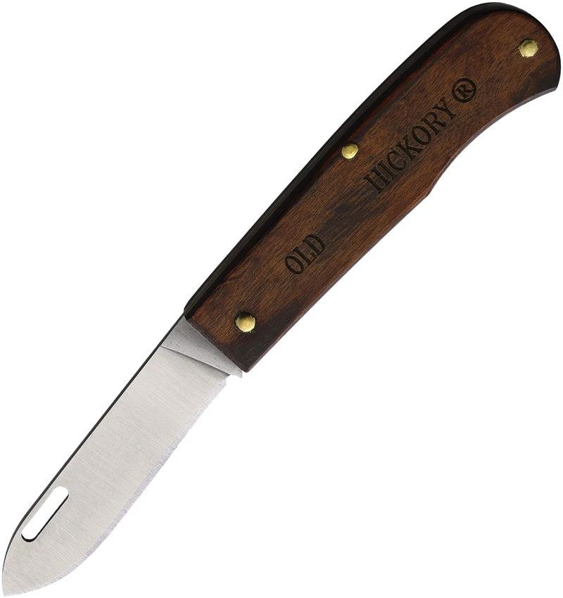 Ontario OH-O Folder 7022TC Folding Knife With Satin 2.75in Blade And Brown Wood Handle For EDC Enthusiasts by Ontario