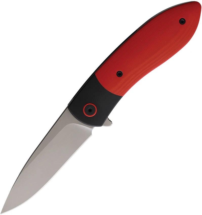 Ohlone Knives Butron Framelock Red and Black BUTRON RED/BLACK by Ohlone Knives