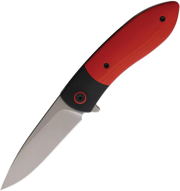 Ohlone Knives Butron Framelock Red and Black BUTRON RED/BLACK by Ohlone Knives