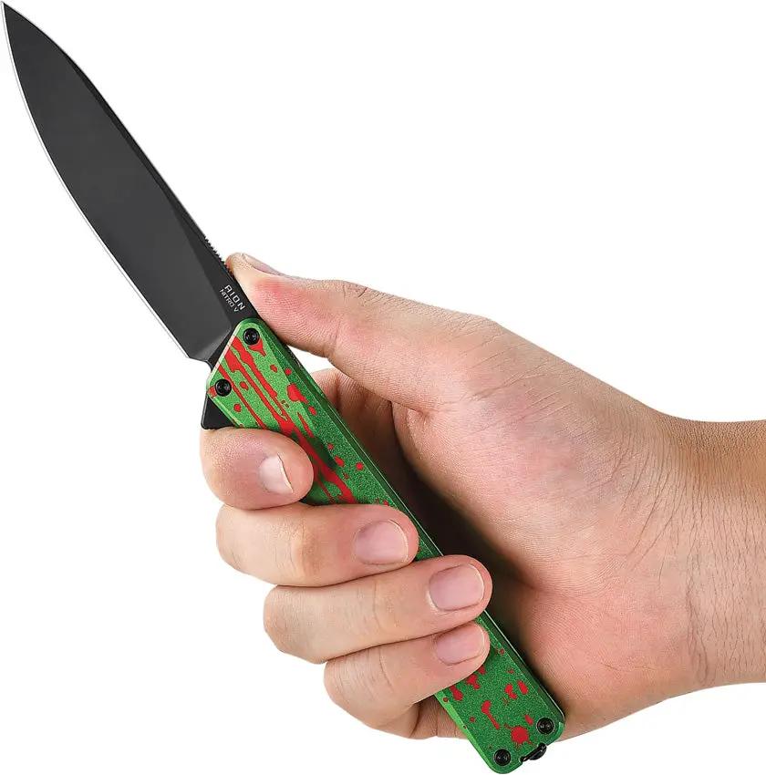 Oknife AION Linerlock Zombie Grn AION ZOMBIE GRREN by Oknife