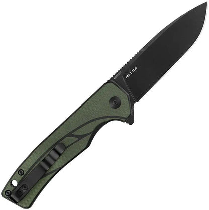 OKnife Mettle Button Lock OD MettleODG - Durable 154CM Stainless Blade With Olive Drab G10 Handle by OKnife