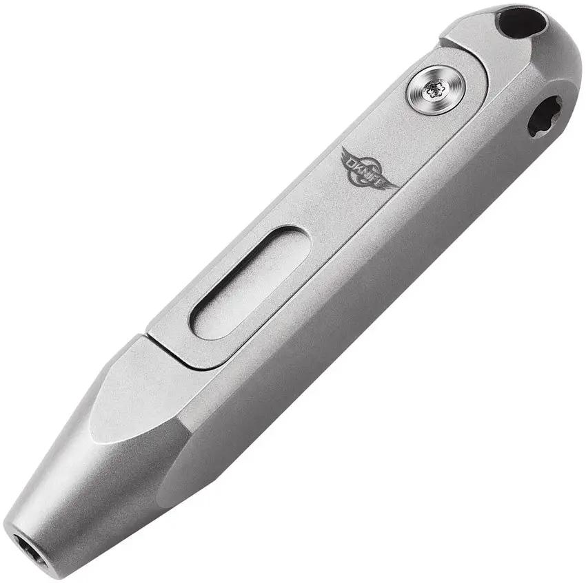 Oknife Otacle D1 EDC Pocket Tool - Hidden Titanium Hex Bit Storage With 8 Bit Sizes And Magnetic Bit Holders by Oknife