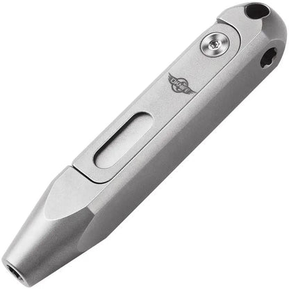 Oknife Otacle D1 EDC Pocket Tool - Hidden Titanium Hex Bit Storage With 8 Bit Sizes And Magnetic Bit Holders by Oknife