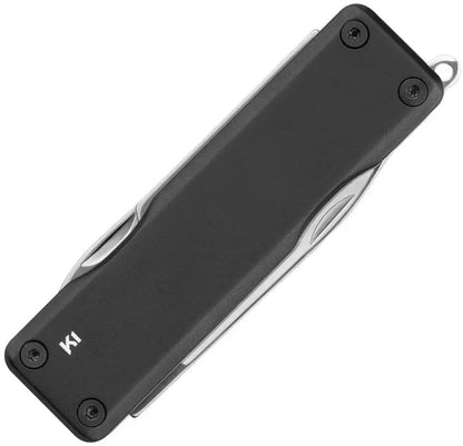 OKnife Otacle K1 Multitool - Compact 2.88 In Closed Black Aluminum Handle With Scissors Can Opener Bottle Opener by OKnife