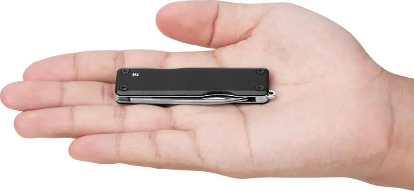 OKnife Otacle K1 Multitool - Compact 2.88 In Closed Black Aluminum Handle With Scissors Can Opener Bottle Opener by OKnife