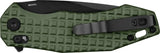 Oknife Spurdog Linerlock OD Green Aluminum Handle D2 Tool Steel Blade - Durable EDC Knife With Pocket Clip by Oknife