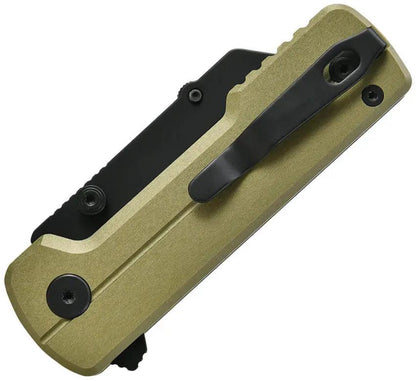 Oknife Otacle U1 Ultra Button Lock Gr Olive Green Aluminum Handle - Zirconia Ceramic Blade by Oknife