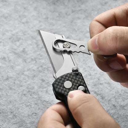 Oknife Otacle U1 Pro Rail Lock CF - Quick Blade Change, Extended Tang, Folding Screwdriver by Oknife