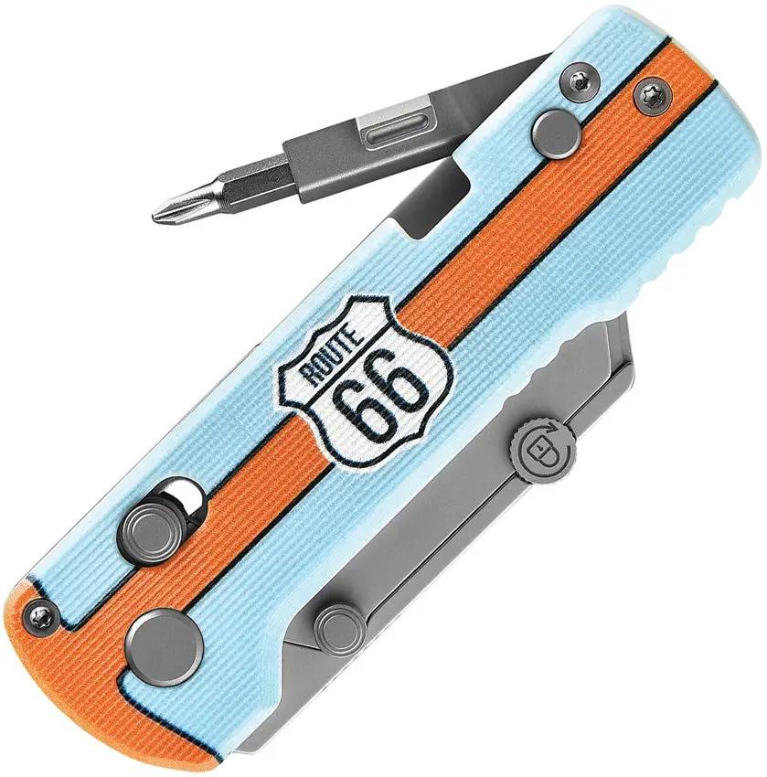 Oknife Otacle U1 Pro Rail Lock Racing 66 Edition - Quick Blade Change Mechanism and Folding Screwdriver by Oknife