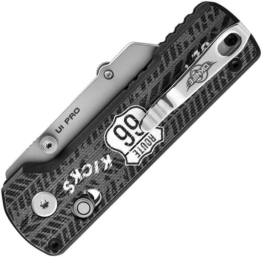 Oknife Otacle U1 Pro Rail Lock Ride 66 Edition - Quick Blade Change, Foldable Screwdriver, Route 66 Artwork by Oknife