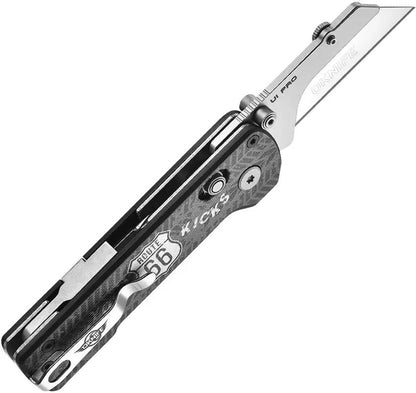 Oknife Otacle U1 Pro Rail Lock Ride 66 Edition - Quick Blade Change, Foldable Screwdriver, Route 66 Artwork by Oknife
