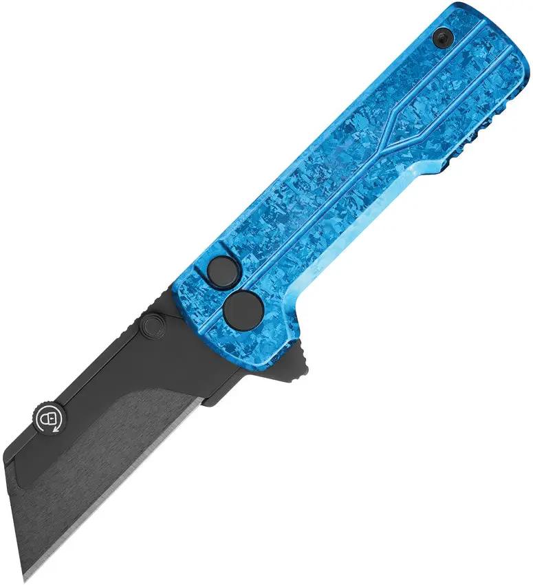 Oknife Otacle U1 Ultra Button Lock Bl U1 ULTRA SNOWFLAKE BLUE by Oknife